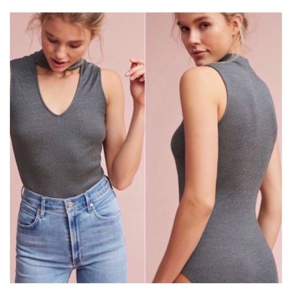 ANTHROPOLOGIE Michael Stars key hole body suit - Picture 1 of 6